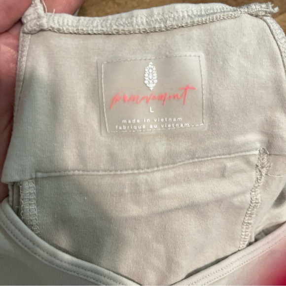 Free People Hot Shot Sz L Jumper in Neutral Putty Oatmeal Color worn Once - Picture 4 of 5